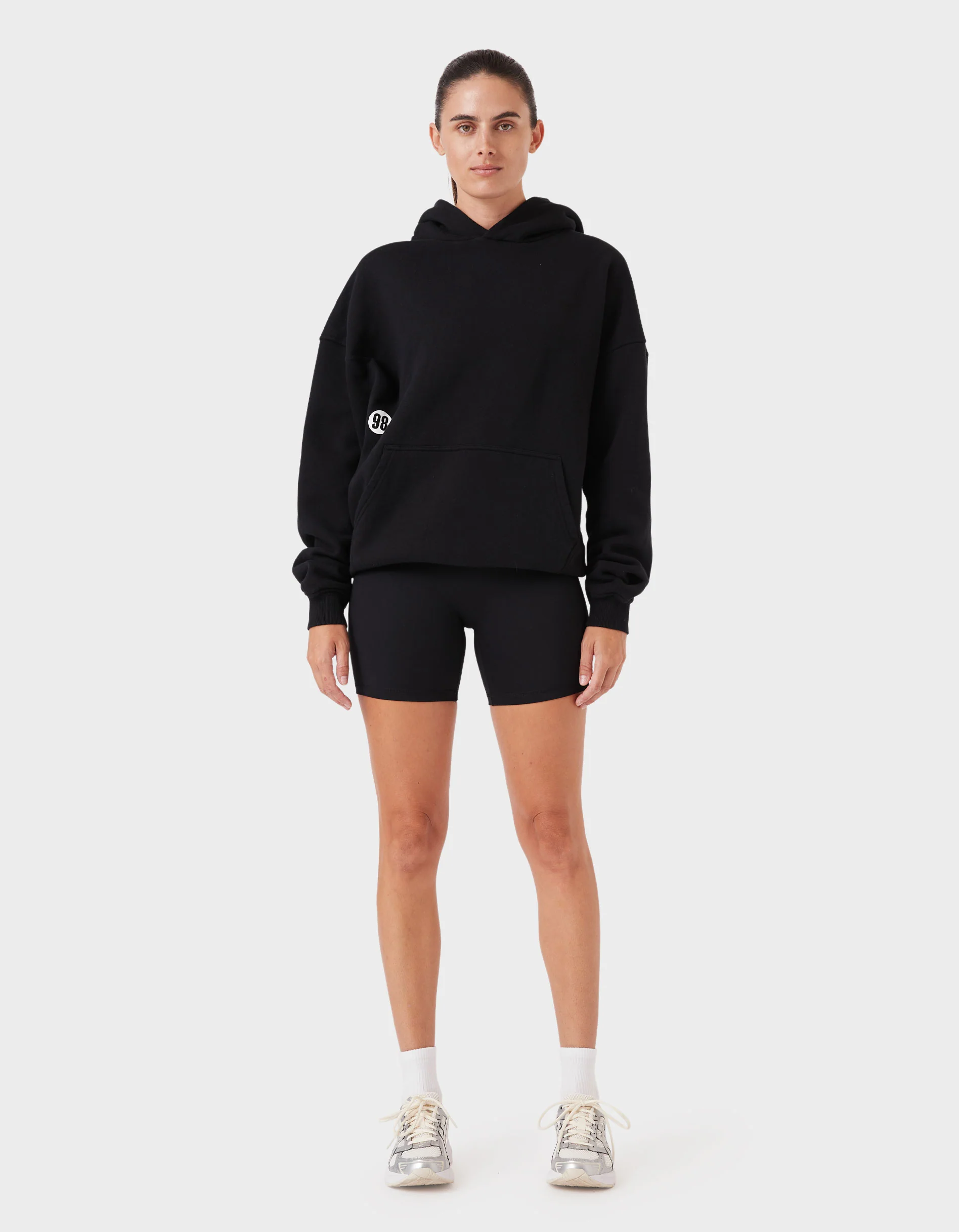 98 Float Fleece Hood Black - Image 4