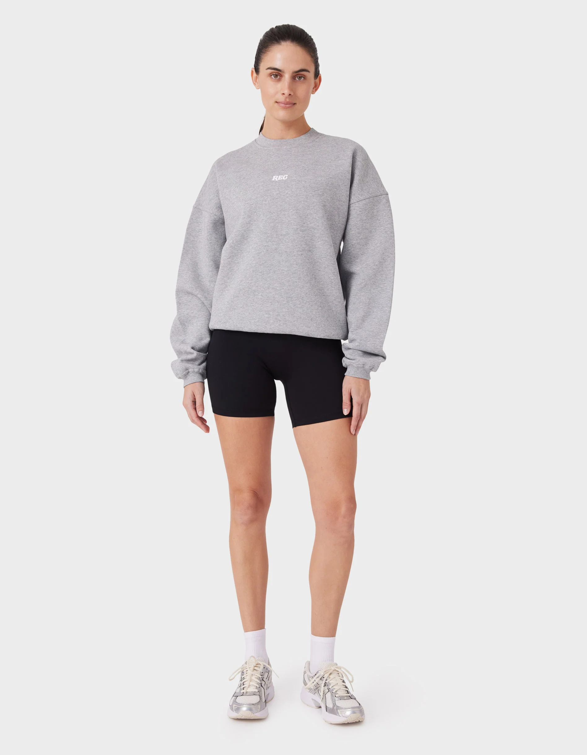 Float Fleece Crew Grey Marle - Image 4