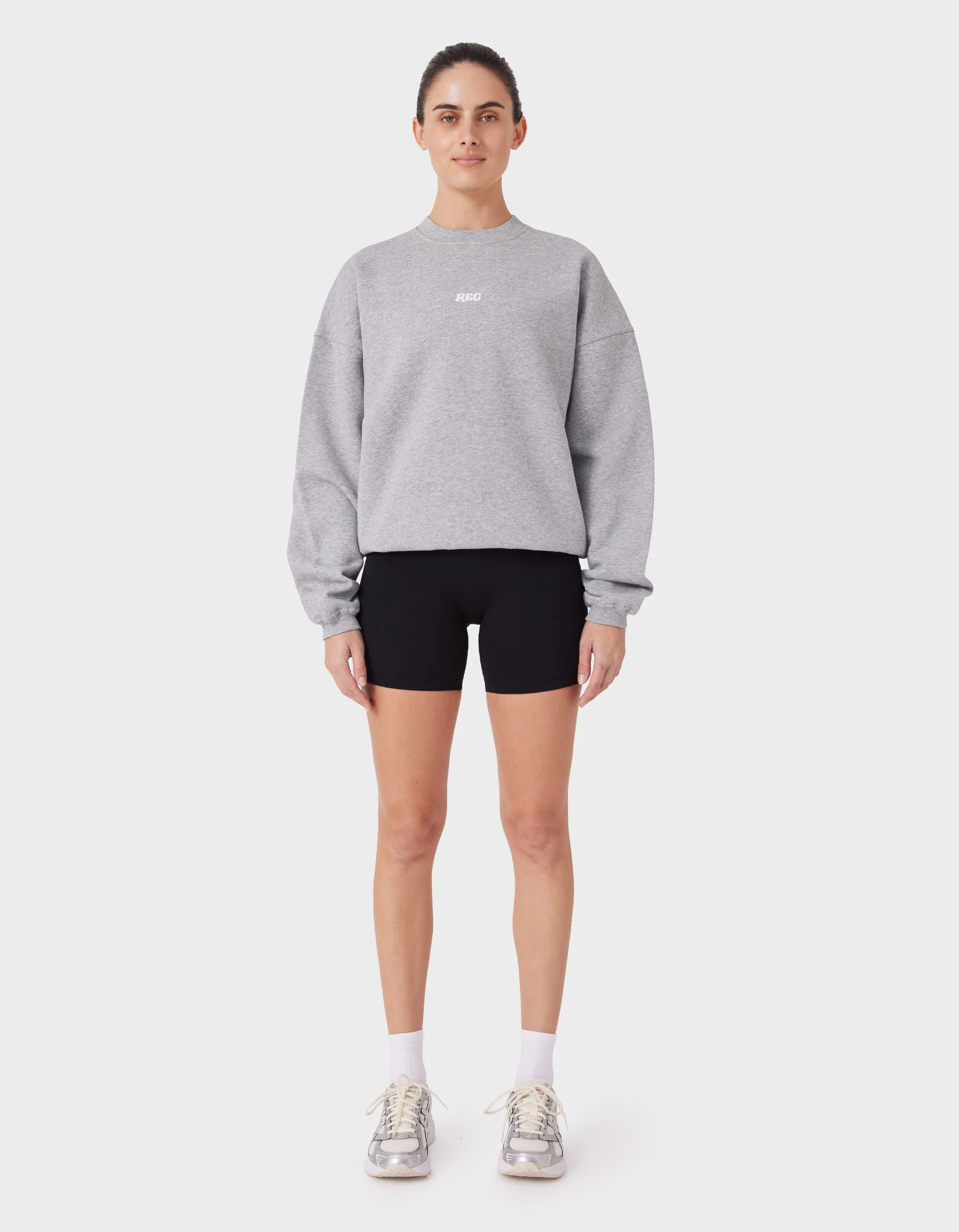 Float Fleece Crew Grey Marle - Image 6