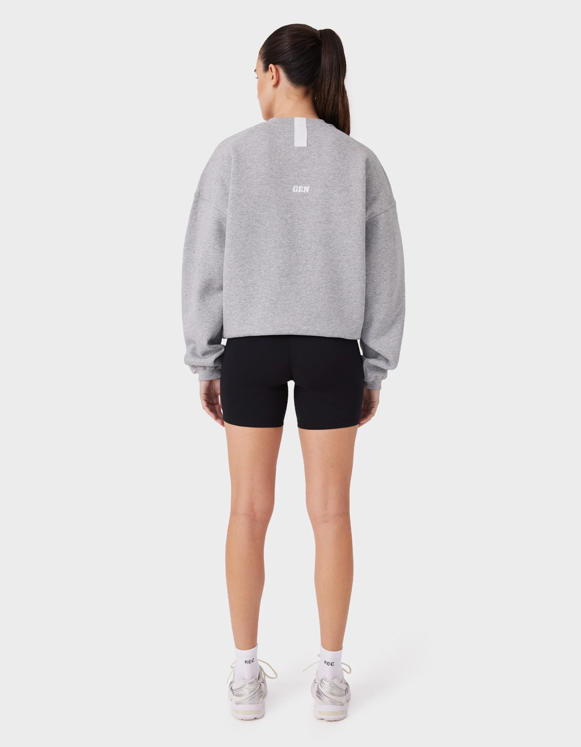 Float Fleece Crew Grey Marle - Image 7