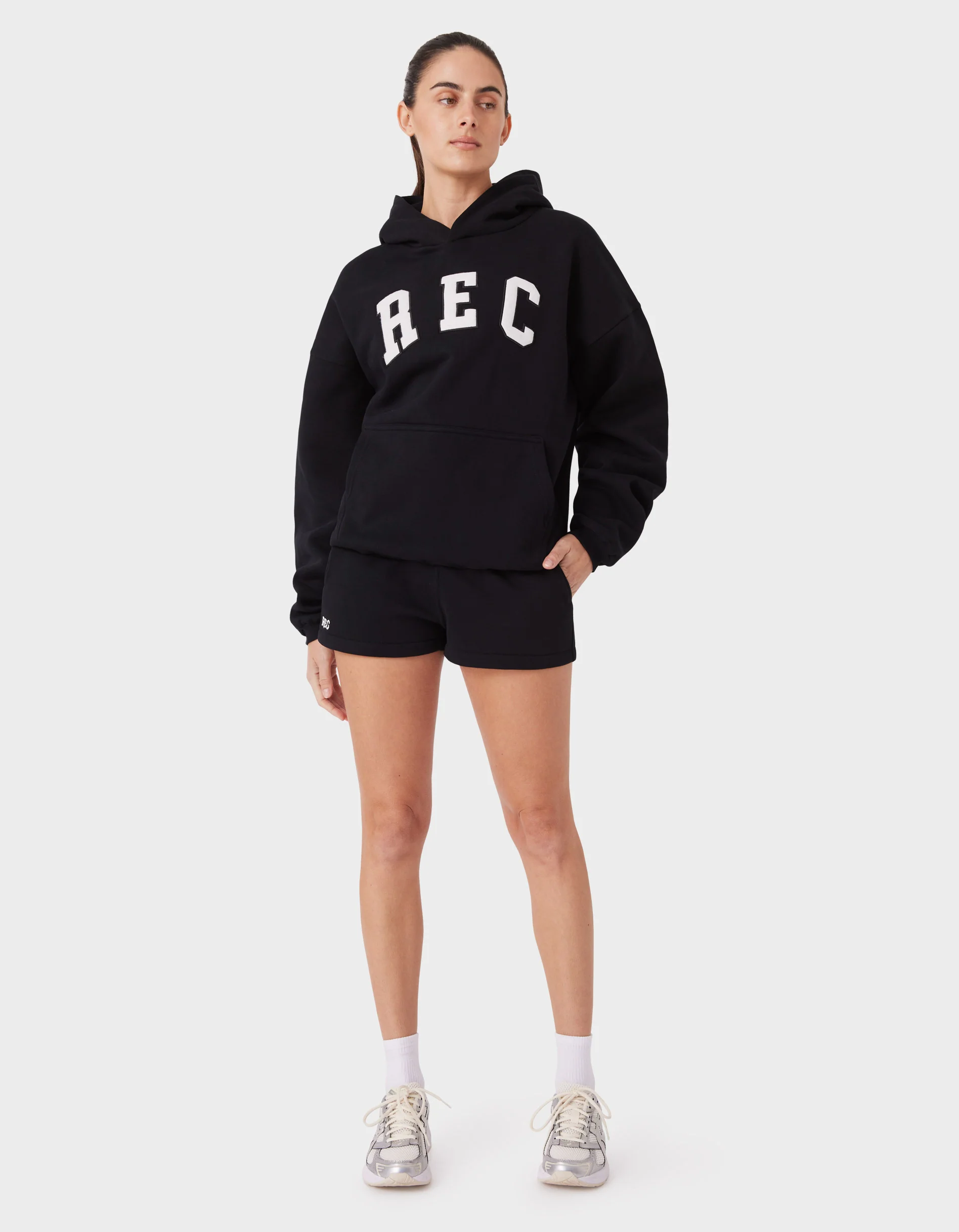 Float Fleece REC Hood Black - Image 3