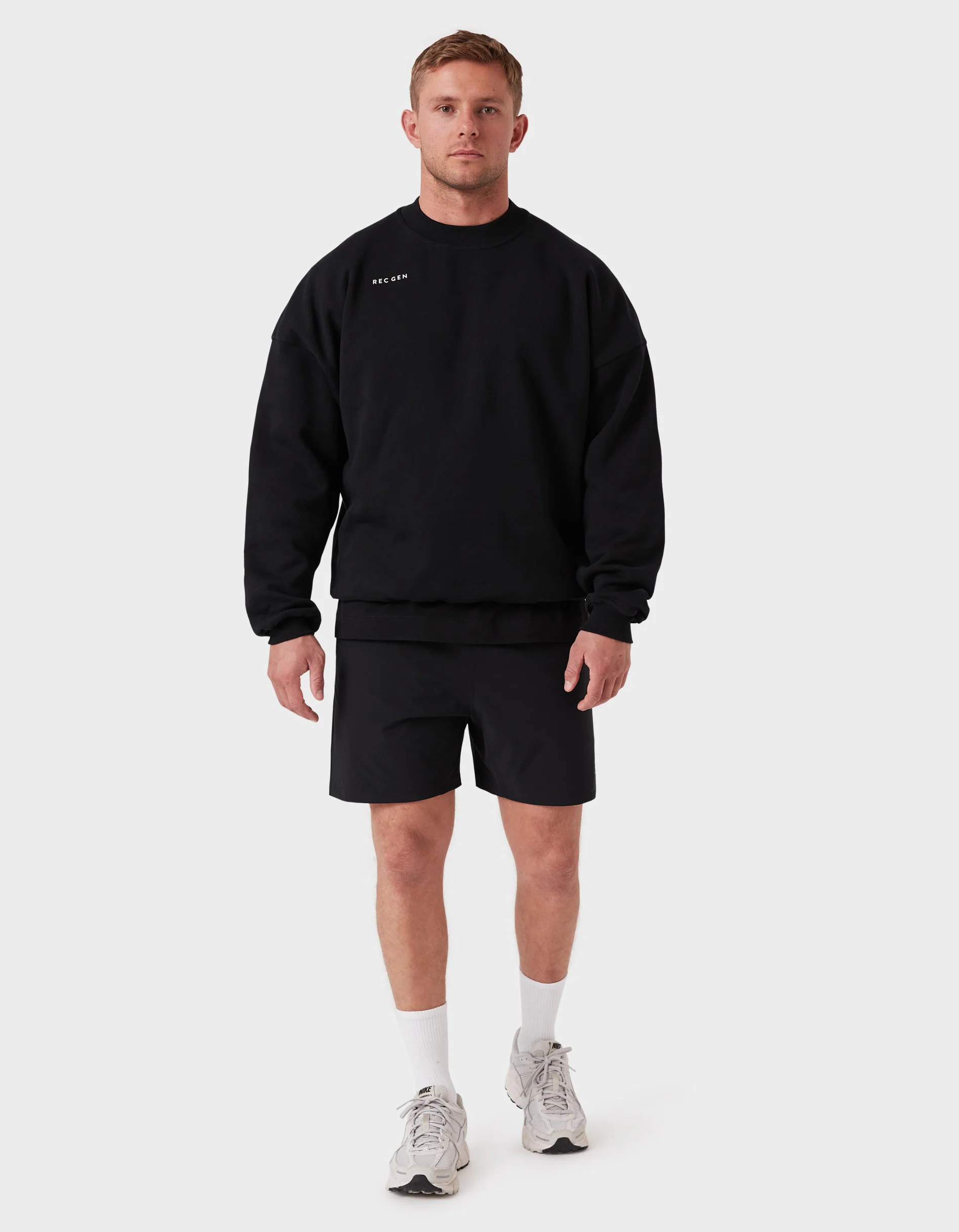 Mass Fleece Crew Black - Image 4