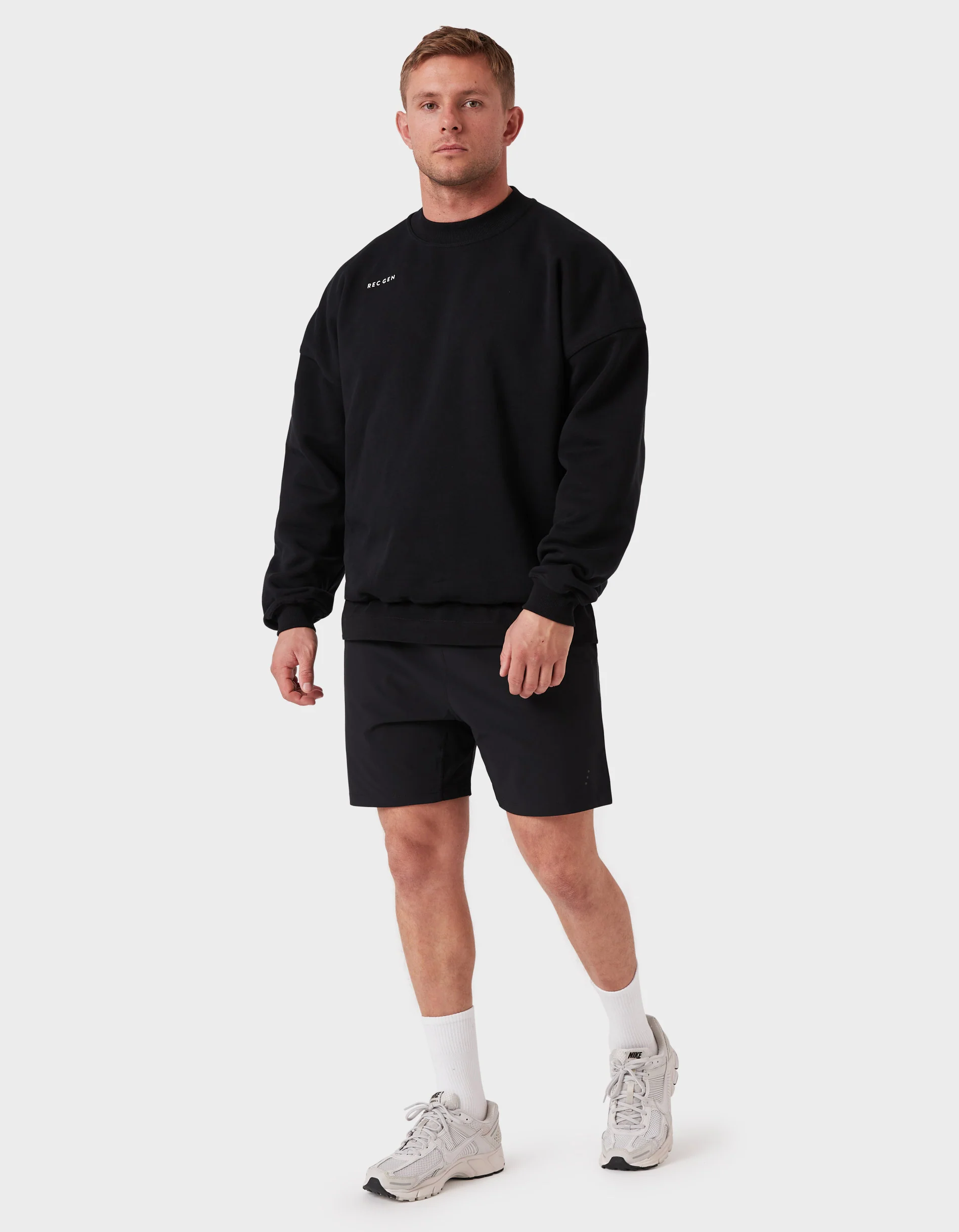 Mass Fleece Crew Black - Image 5