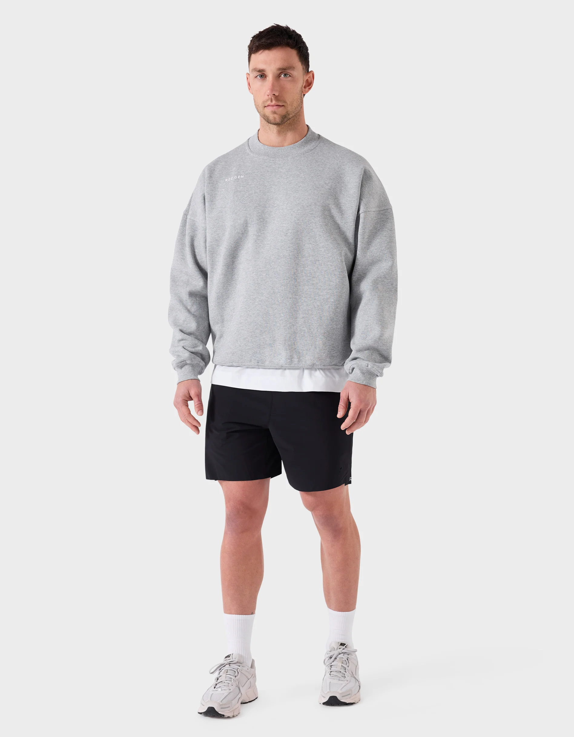 Mass Fleece Crew Grey Marle - Image 4