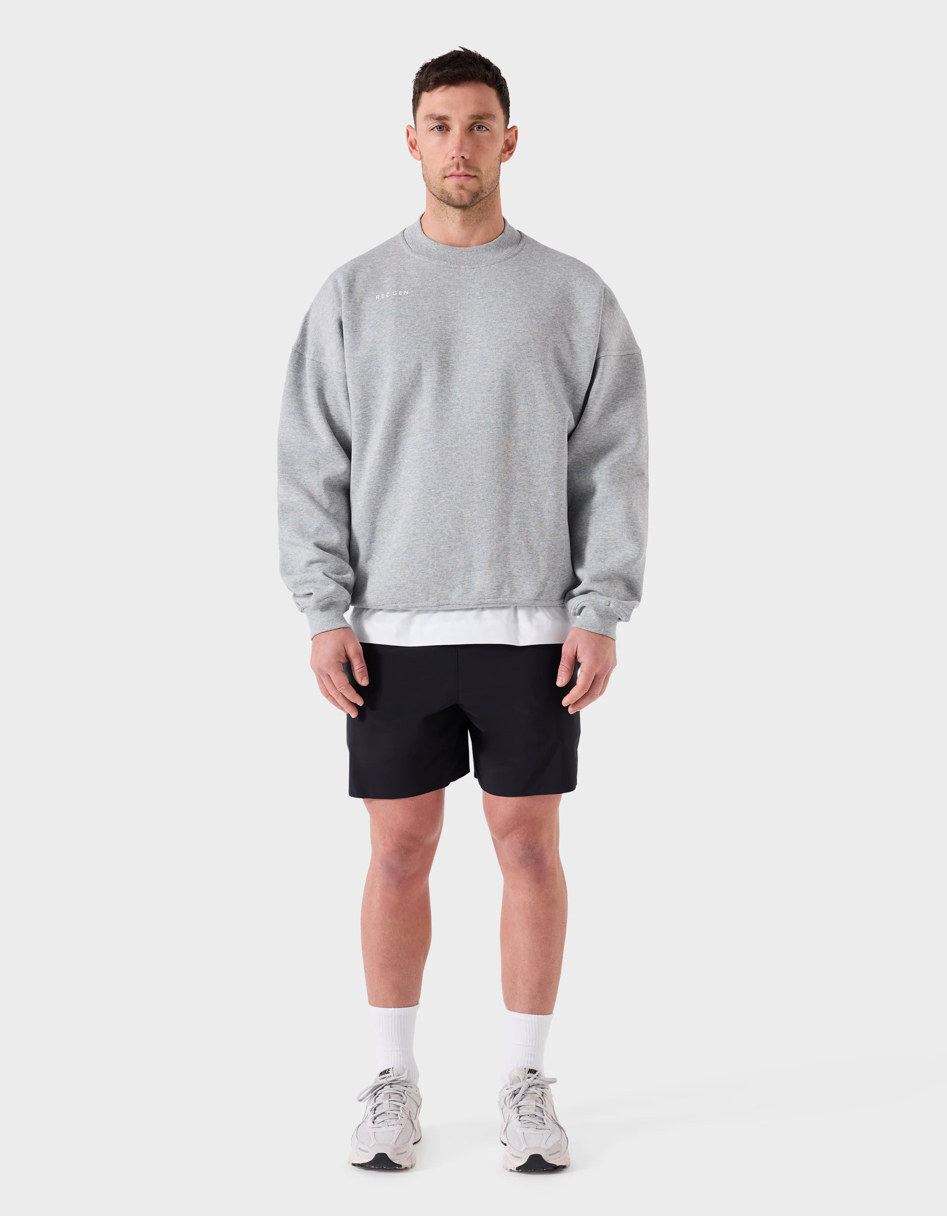 Mass Fleece Crew Grey Marle - Image 6
